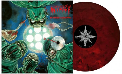 Autopsy -  Severed Survival: 35th Anniversary - Green Sleeve, 140gm Red & Black Marble Color Vinyl LP